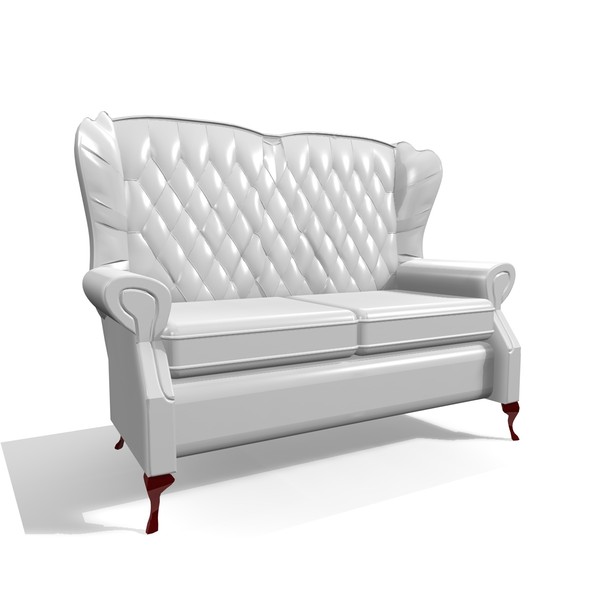classic 3 piece chairs 3d model - CLASSIC CHAIR 3 PIECE SET by Carrara1